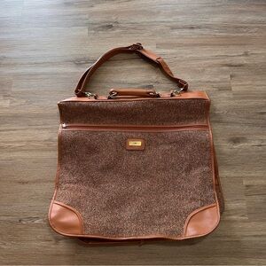 GIVENCHY Leather & Tweed Garment Bag FLAWED